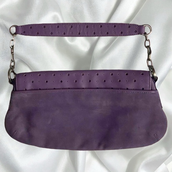 Y2k style studded leather shoulder bag - Picture 2 of 4
